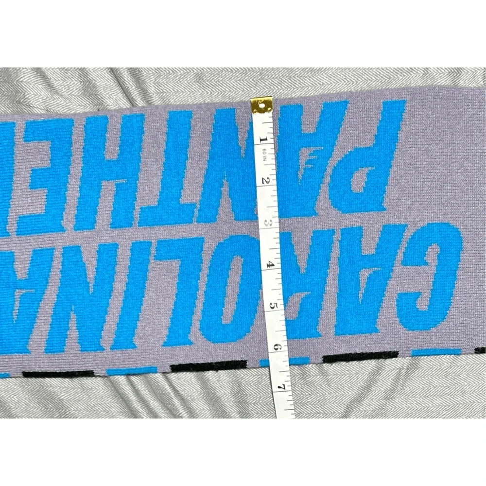 Carolina Panthers NFL Gray, Blue & Black Scarf